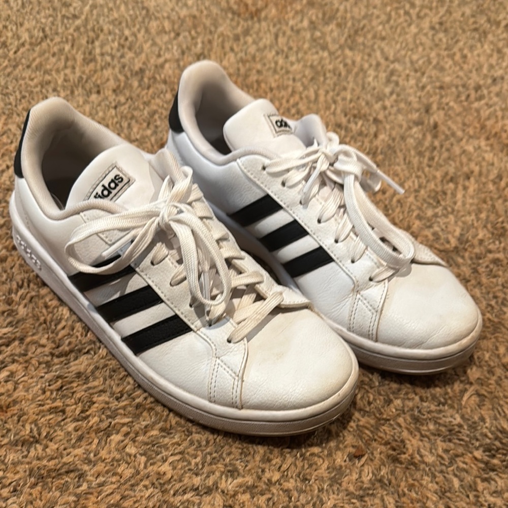 Adidas White and Black Sneakers